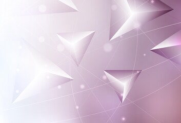 Light Purple vector low poly texture.