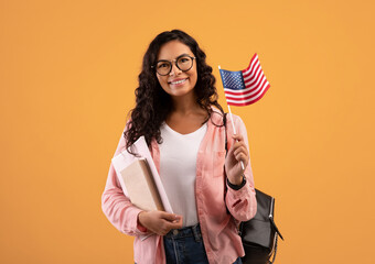 Study at American school or college and education in USA, immigrant