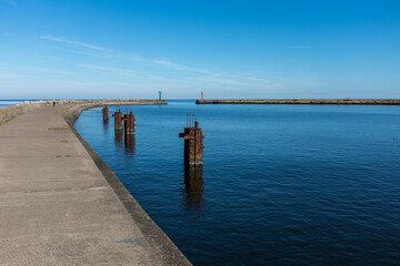 Fototapeta premium Breakwater at Darlowko