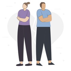 Angry people during conflict, disagreement, and quarrels. People character shouting. Couples and friends brawling and shouting at each other. aggressive men and women. Flat cartoon vector illustration