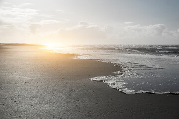 Coast on the island of Röm in Denmark