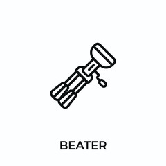 beater icon vector. beater sign symbol for modern design. Vector illustration