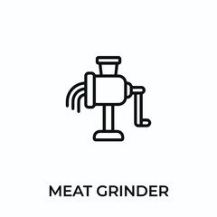 meat grinder icon vector. meat grinder sign symbol for modern design. Vector illustration