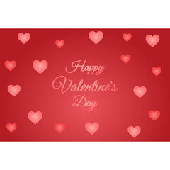 Happy Valentine's day background banner decoration template design celebration