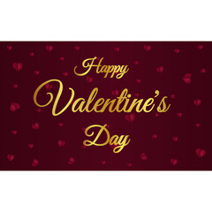 Happy Valentine's day background banner decoration template design celebration