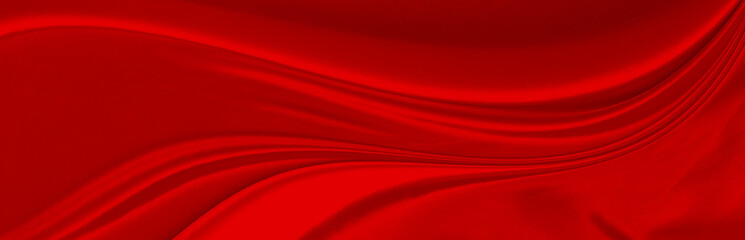 Black red satin dark fabric texture luxurious shiny that is abstract silk cloth background with patterns soft waves blur beautiful.