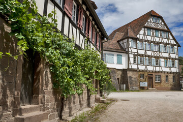 Fototapeta na wymiar Maulbronn Monastery from outside, Germany: is a former Cistercian abbey, one of the best-preserved in Europe, was named a UNESCO World Heritage Site in 1993.