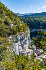 Gorges de la Bourne, the Bourne canyon near Villard de Lans, Vercors in France