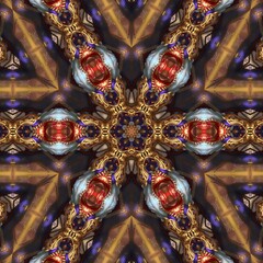 Illustration abstract kaleidoscope, art, wallpaper, design, and background.