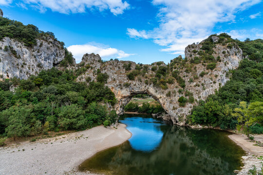 Pont D'Arc, rock arch over the Ardeche River in France