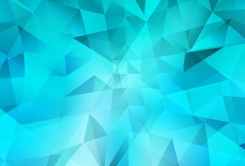 Light BLUE vector abstract mosaic pattern.