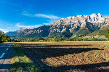 Landscape at Saint Baudille et Pipet, Trieves in Vercors, French Alps, France