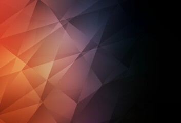 Dark Blue, Yellow vector gradient triangles texture.