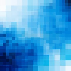 Pixel background. Abstract blue template for presentation