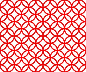 Fototapeta premium 七宝 日本 伝統 文様 シームレス