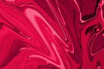 Abstract monochrome pink background.Make up concept.Beautiful stains of liquid nail laquers.Fluid art,pour painting technique.Good as digital decor for phone,copy space.Horizontal photography.