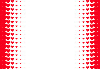 Fototapeta premium Valentine's Day background with simple heart shaped filter