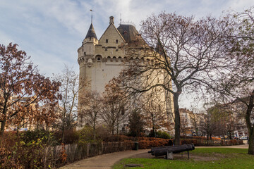 Medieval fortified Halle Gate in Brussels, capital of Belgium