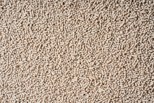 top view instant dry yeast background texture