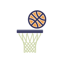 basketball net icon design vector template