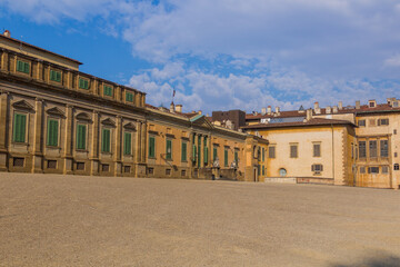 Fototapeta na wymiar View of Pitti palace in Florence, Italy