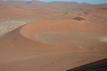Fototapeta na wymiar Düne im Sossusvlei in der Namib, Namibia