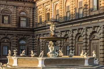 Artichoke Fountain in Boboli gardens in Florence, Italy