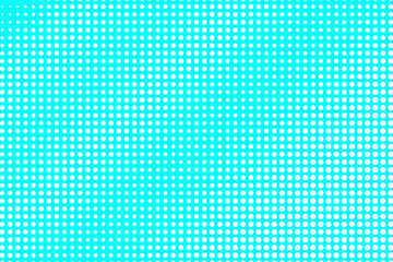 Blue and white dotted halftone vector background. Subtle halftone digital texture. Faded dotted gradient