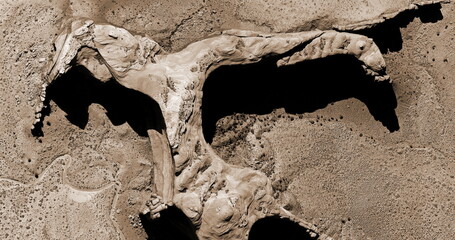 shadow maker, United States, abstract photography of relief drawings in  fields in the U.S.A. from...