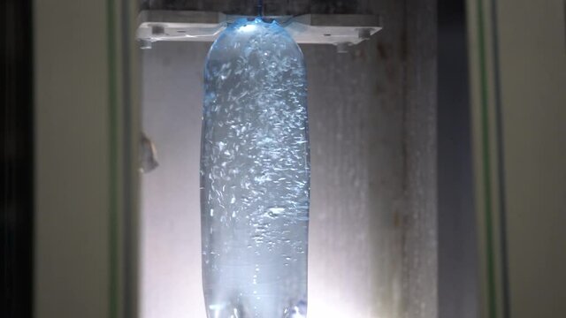 Filling bottled spring water manufacturing