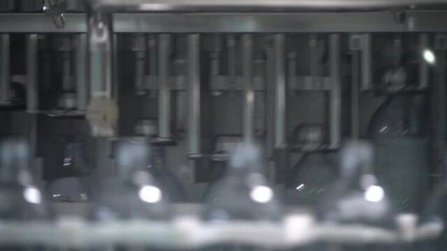 Filling bottled spring water manufacturing