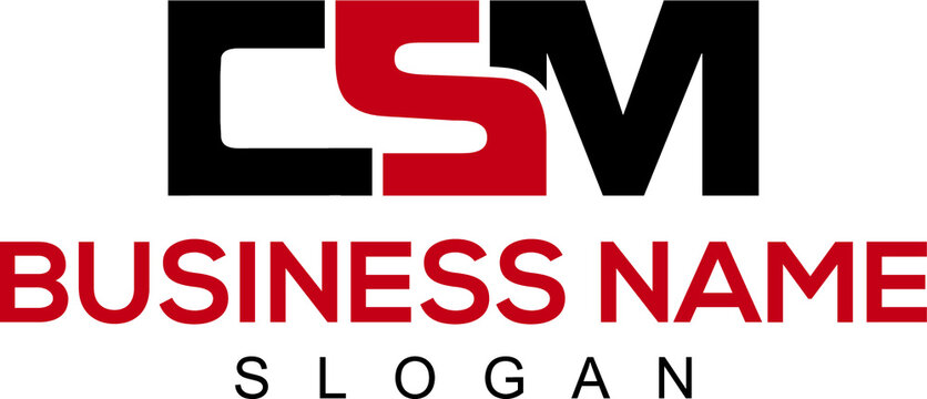 CSM letter Logo Icon For New Business