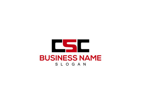 CSC letter Logo Icon For New Business