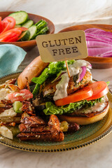 Greek Stuffed Turkey Hamburger