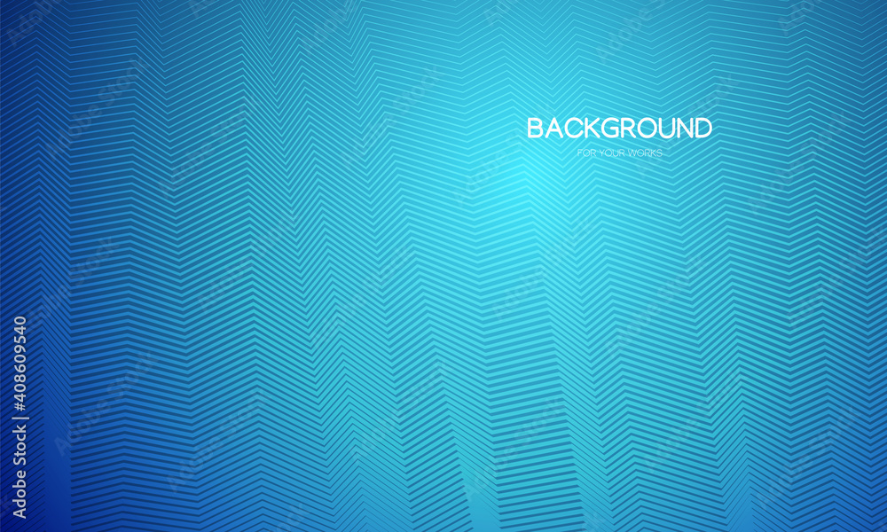 Aufkleber Abstract background vector illustration. Gradient blue with optical illusion lines.