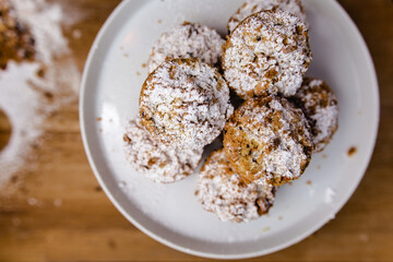 Mince pies on a plate