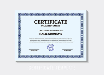 Illustration vector graphic of certificate, for certificate template, certification, certificate award, certificate work, medallion, etc