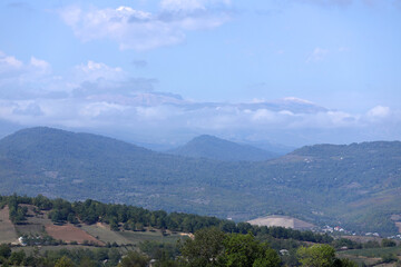 Fototapeta premium Beautiful autumn forest in the mountains.