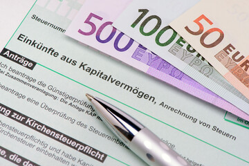 Formular für Kapitalsteuer beim Finanzamt