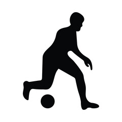 Football, Soccer Silhouette Vector Design Illustration