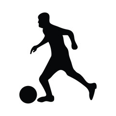 Football, Soccer Silhouette Vector Design Illustration