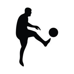 Football, Soccer Silhouette Vector Design Illustration