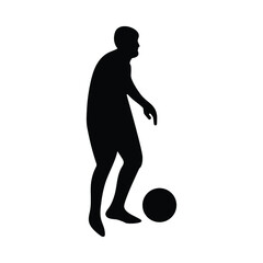 Football, Soccer Silhouette Vector Design Illustration