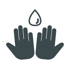 Fototapeta na wymiar Hand sanitizer line icon. Sanitary cleaning sign. Washing hands symbol. Quality design element. Editable stroke. Linear style hand sanitizer icon. Vector