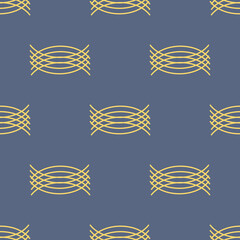 Decorative triple circle elements on background - seamless pattern. Textile texture. JPEG image.