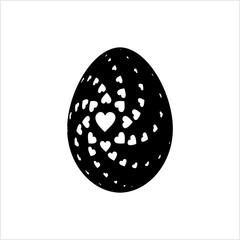 Easter Egg Icon, Ornamental Easter Egg Icon