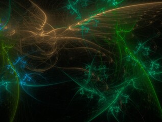 Imaginatory fractal background Image