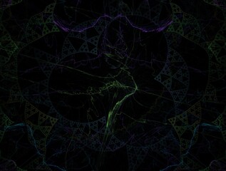 Imaginatory fractal background Image