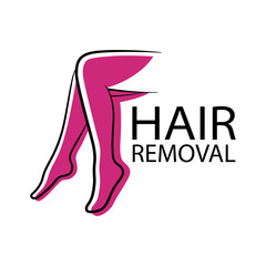 Vector logo of the hair removal studio