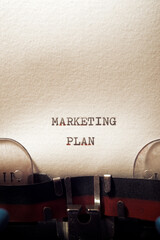 Marketing plan concept